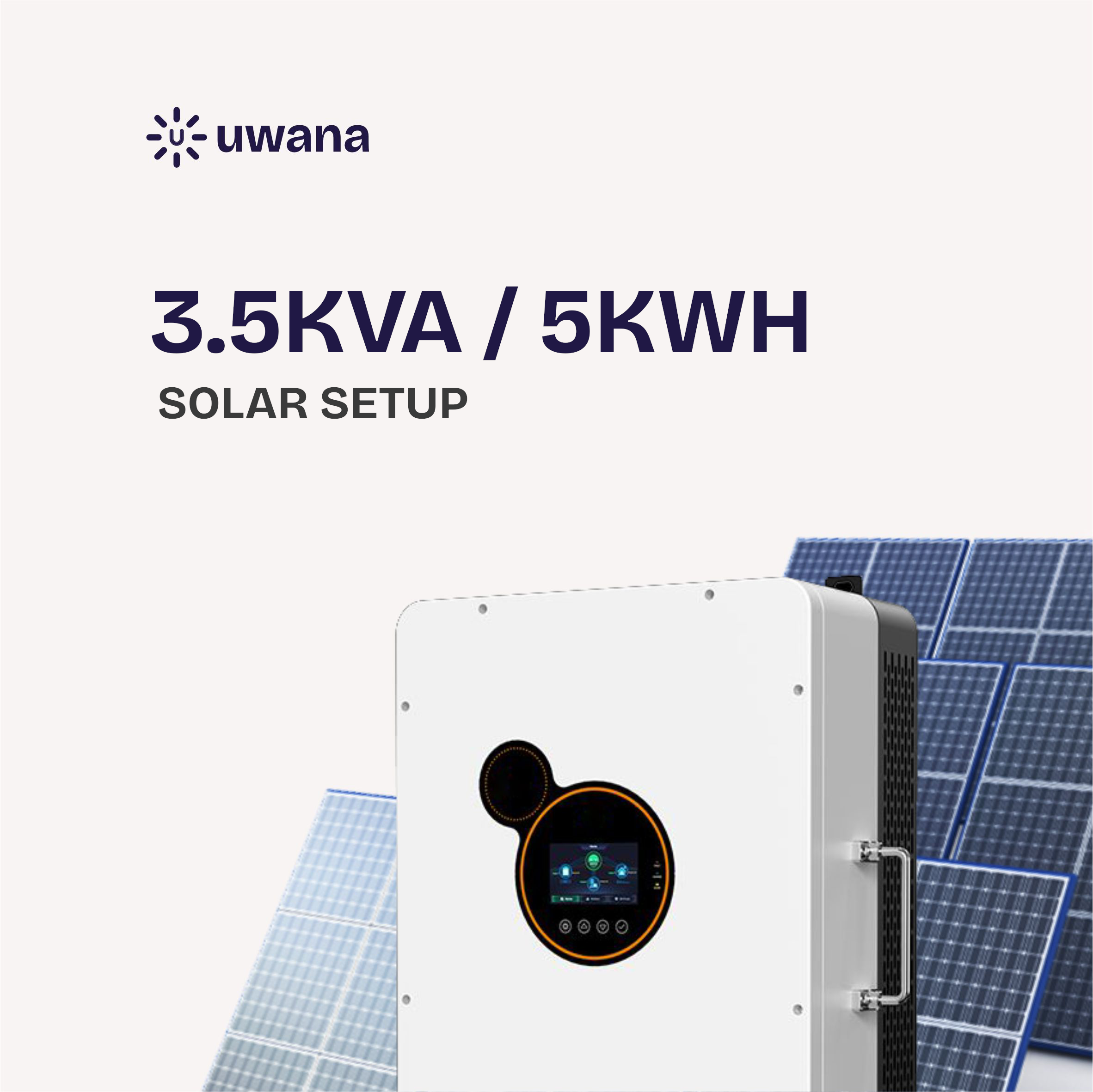 3.5kva · 5kWh Uwana solar package